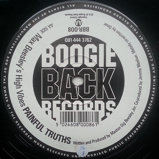 Max Beesley's High Vibes : Night Daze / Painful Truths (12")