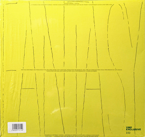 Jacques Greene : Fantasy (LP, EP, Ltd, Num, Yel)