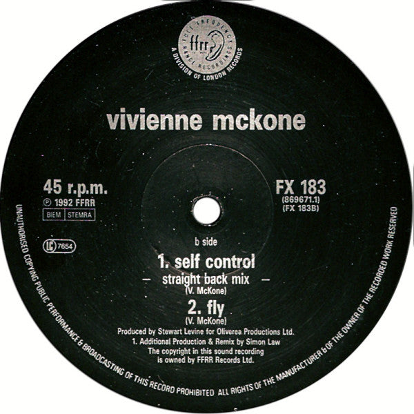 Vivienne Mckone : Sing (12")