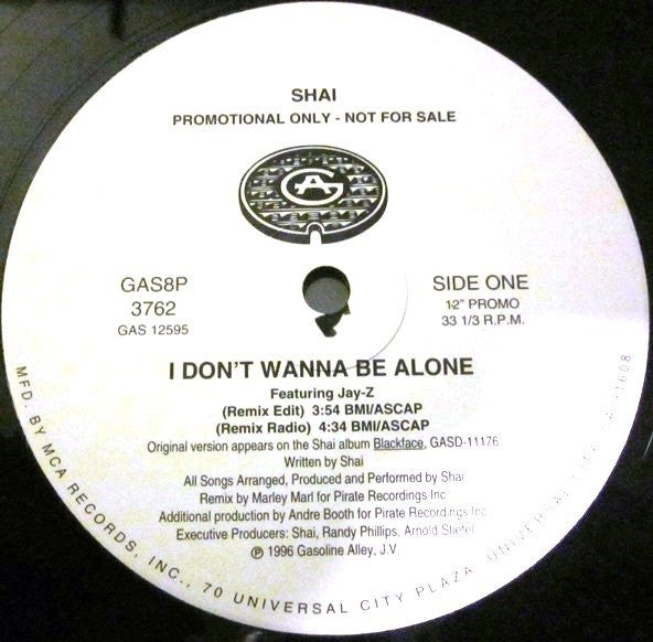 Shai (3) : I Don't Wanna Be Alone (Remix) (12", Promo)