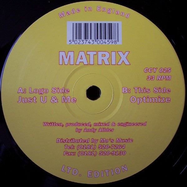 Matrix (8) : Just U & Me (12")
