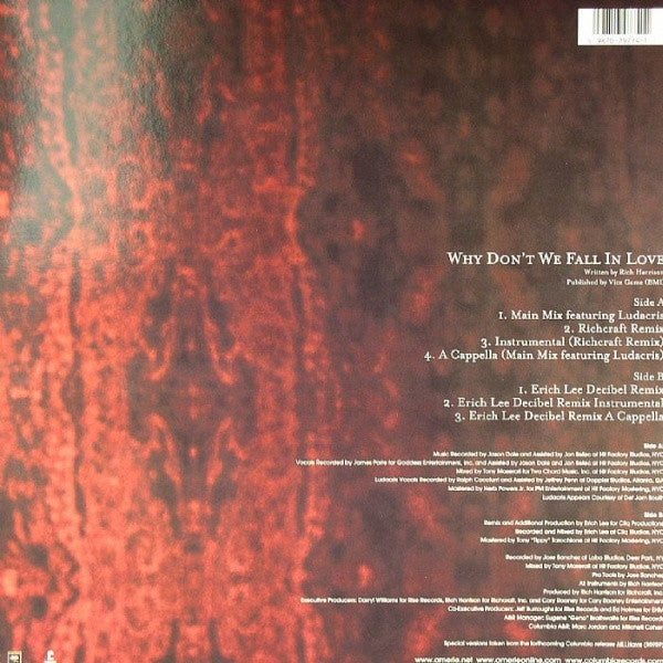Amerie : Why Don't We Fall In Love (Remixes) (12")