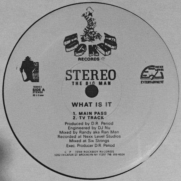 Stereo The Big Man : What Is It (12", Single)