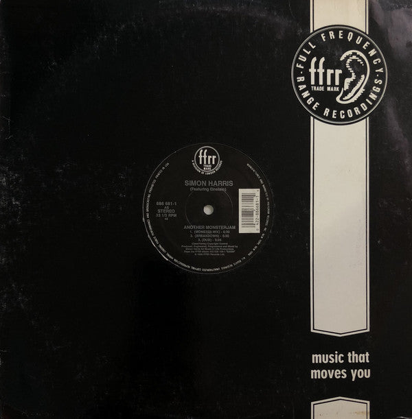 Simon Harris : Another Monster Jam / (I've Got Your) Pleasure Control (12")