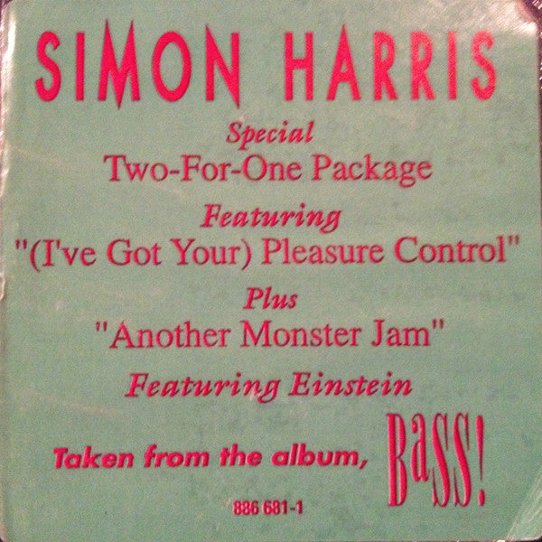 Simon Harris : Another Monster Jam / (I've Got Your) Pleasure Control (12")