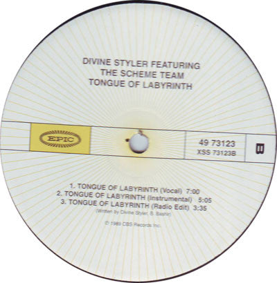 Divine Styler Featuring The Scheme Team : Ain't Sayin Nothing / Tongue Of Labyrinth (12", RE)