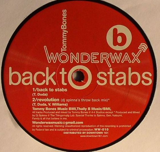Tommy Bones : Raw Basics EP (12", EP)