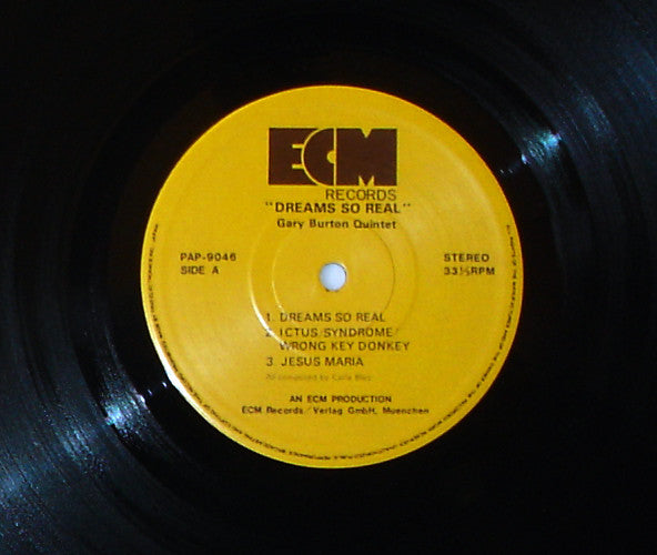 Gary Burton Quintet : Dreams So Real - Music Of Carla Bley (LP, Album)