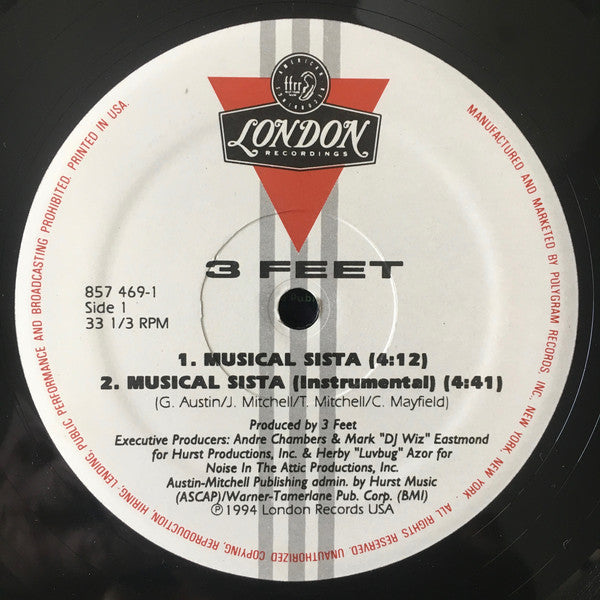 3 Feet : Musical Sista (12")