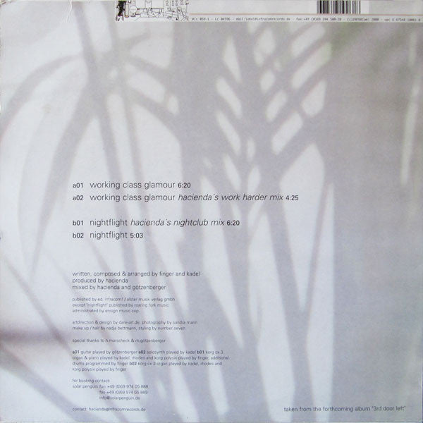 Hacienda : Working Class Glamour / Nightflight EP (12")