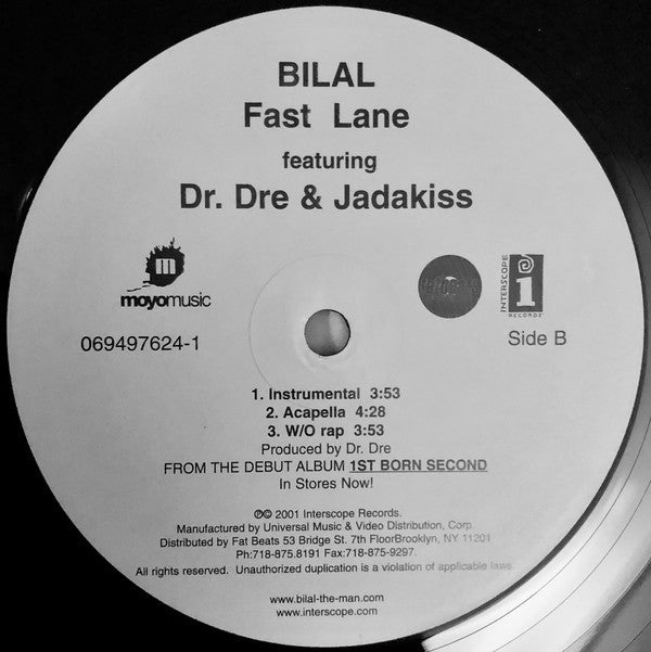 Bilal : Fast Lane (12")