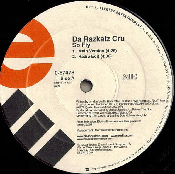Da Razkalz Cru : So Fly (12")