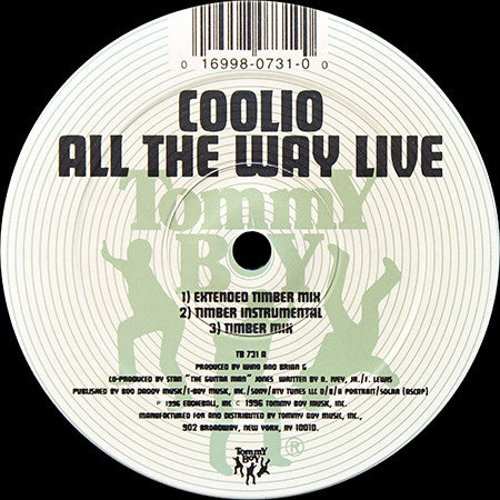 Coolio : It's All The Way Live (Now) (From The Motion Picture Soundtrack Eddie) (12")