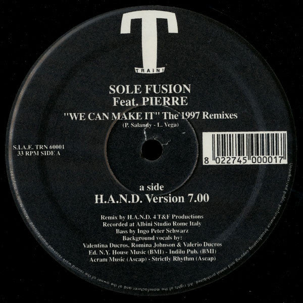 Sole Fusion : We Can Make It (The 1997 Remixes) (2x12")