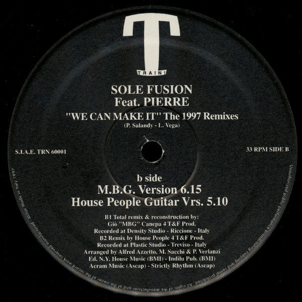 Sole Fusion : We Can Make It (The 1997 Remixes) (2x12")