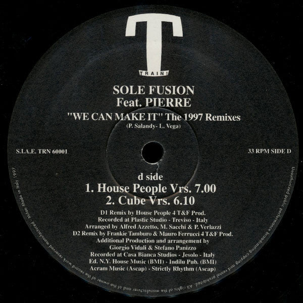 Sole Fusion : We Can Make It (The 1997 Remixes) (2x12")