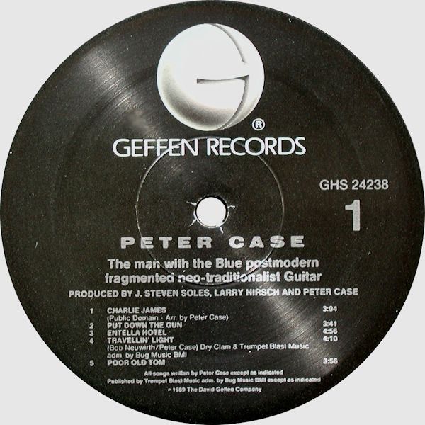 Peter Case : The Man With The Blue Postmodern Fragmented Neo-Traditionalist Guitar (LP, Album)