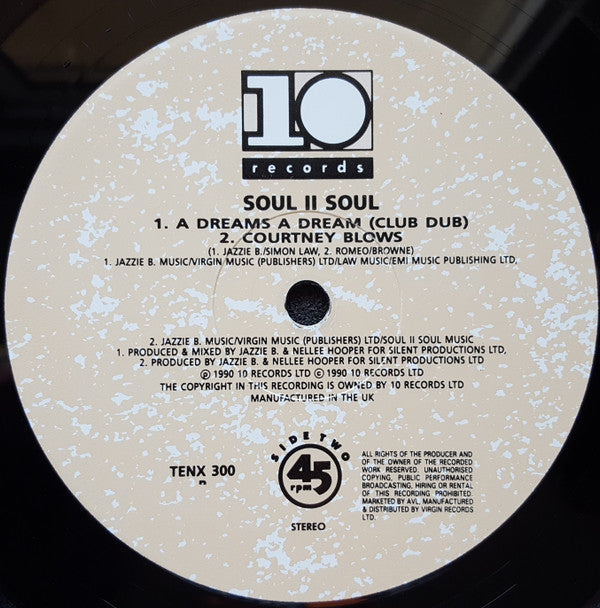 Soul II Soul : A Dreams A Dream (12")