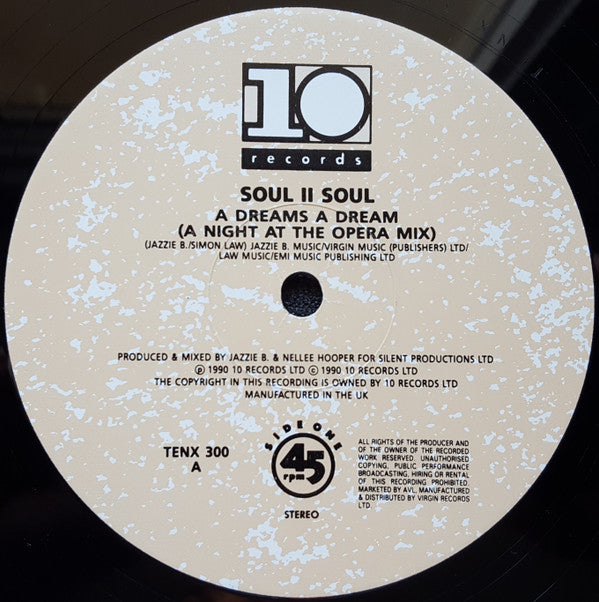 Soul II Soul : A Dreams A Dream (12")