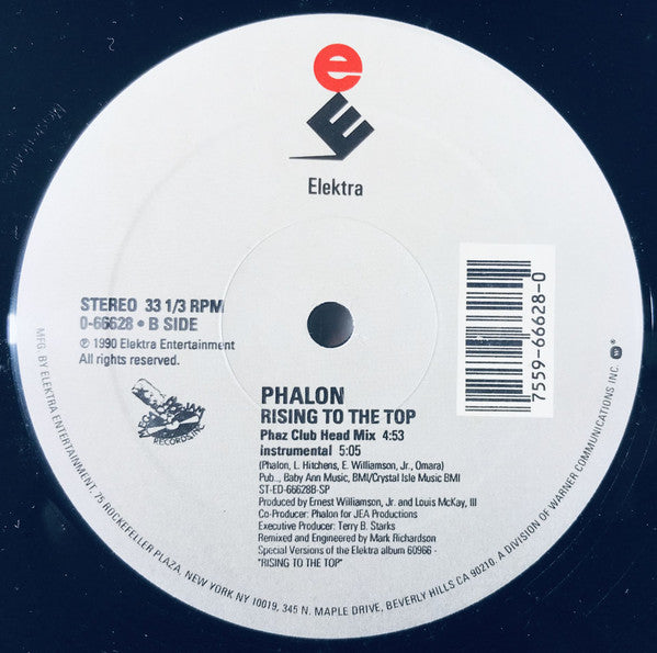 Phalon Alexander : Rising To The Top (12")