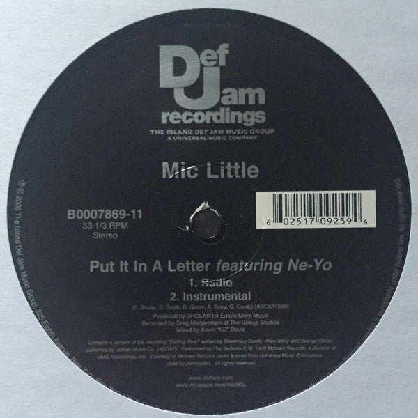 Mic Little : Put It In A Letter (12")