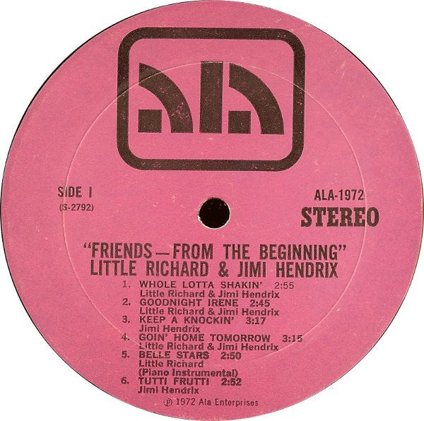 Little Richard / Jimi Hendrix : Friends - From The Beginning (LP, Album)