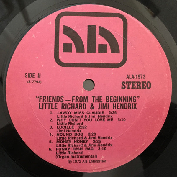 Little Richard / Jimi Hendrix : Friends - From The Beginning (LP, Album)