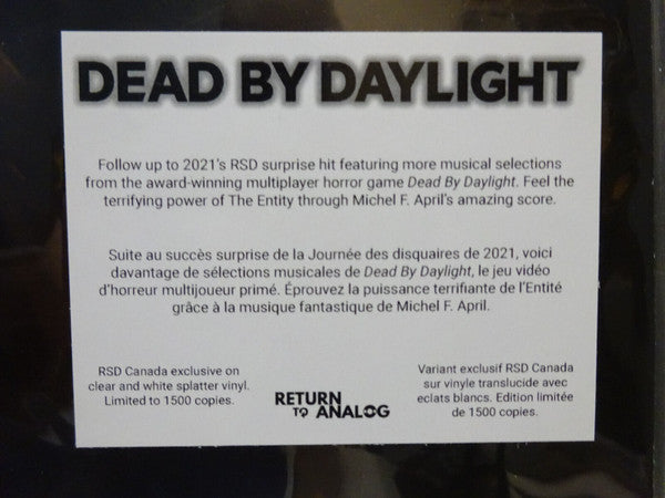 Michel F. April : Dead By Daylight (Official Video Game Soundtrack), Volume 2 (LP, RSD, Ltd, Cle)