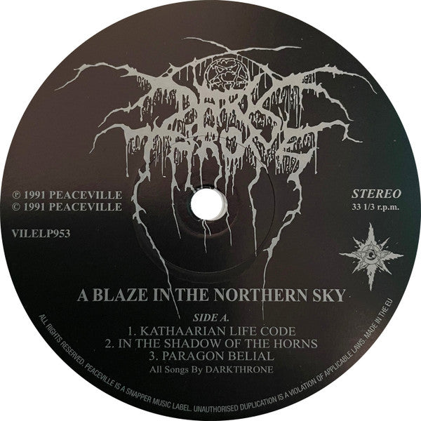Darkthrone : A Blaze In The Northern Sky (LP, Album, Ltd, RE, Whi)