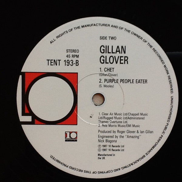 Gillan & Glover : Dislocated (12", Single)