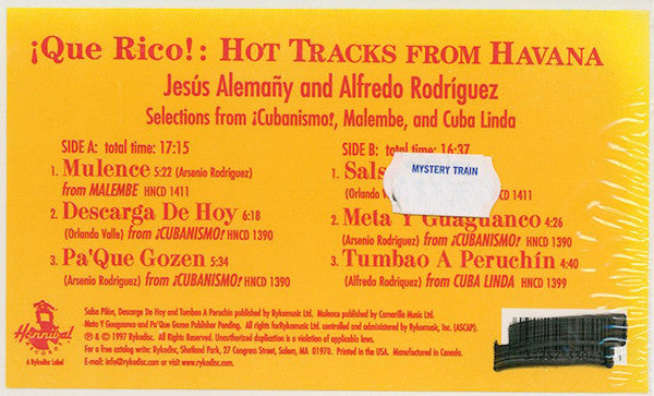 Jesús Alemañy And Alfredo Rodriguez : ¡Que Rico!: Hot Tracks From Havana (12", EP, Smplr)
