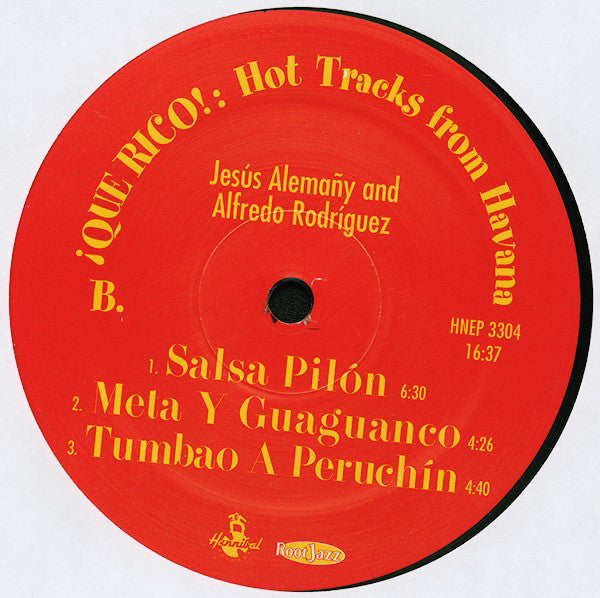 Jesús Alemañy And Alfredo Rodriguez : ¡Que Rico!: Hot Tracks From Havana (12", EP, Smplr)