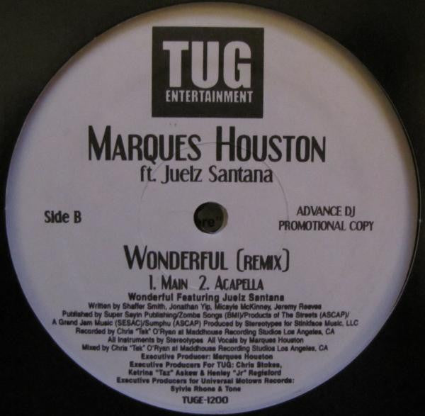 Marques Houston Ft. Juelz Santana : Wonderful (Remix) (12", Promo)