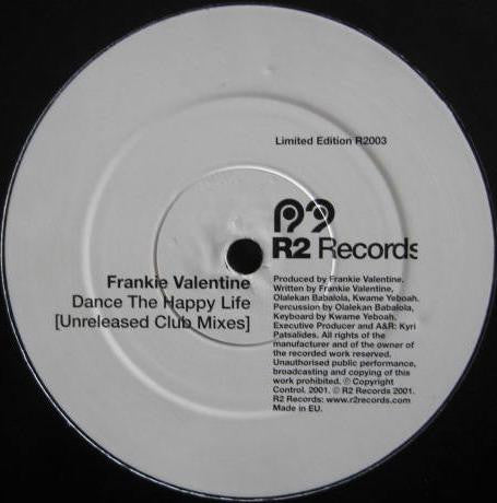 Frankie Valentine : Dance The Happy Life (12", S/Sided, Ltd)