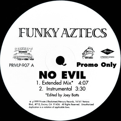 Funky Aztecs : No Evil / Morena (2x12")