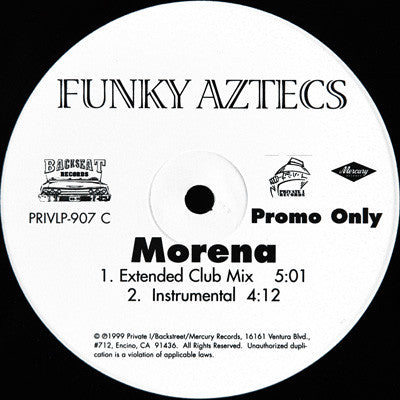 Funky Aztecs : No Evil / Morena (2x12")