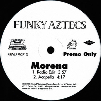 Funky Aztecs : No Evil / Morena (2x12")