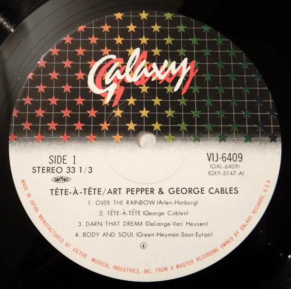 Art Pepper & George Cables : Tête-À-Tête (LP, Album)