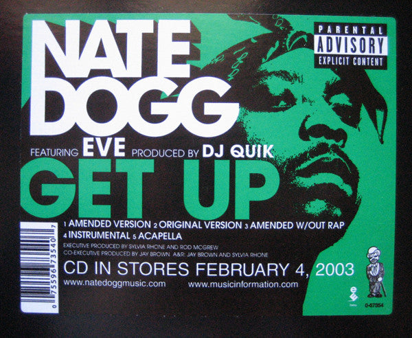 Nate Dogg : Get Up (12", Single)