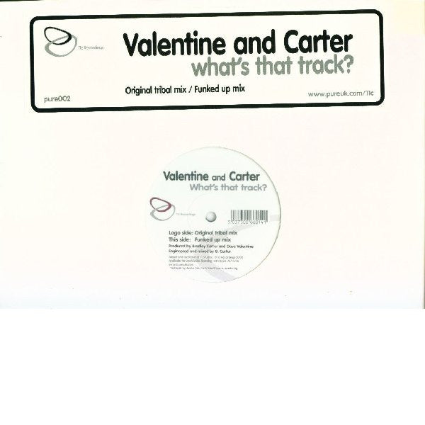 Dave Valentine And Bradley Carter : What's That Track? (12")