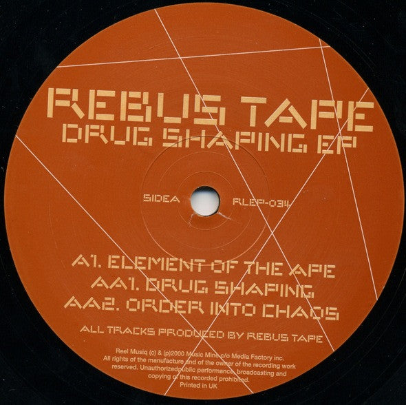 Rebus Tape : Drug Shaping EP (12", EP)