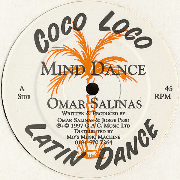 Omar Salinas : Mind Dance / Salsa, No Es Pomapola (12")