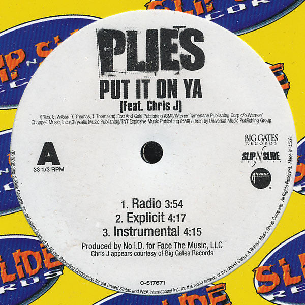 Plies : Put It On Ya (12")