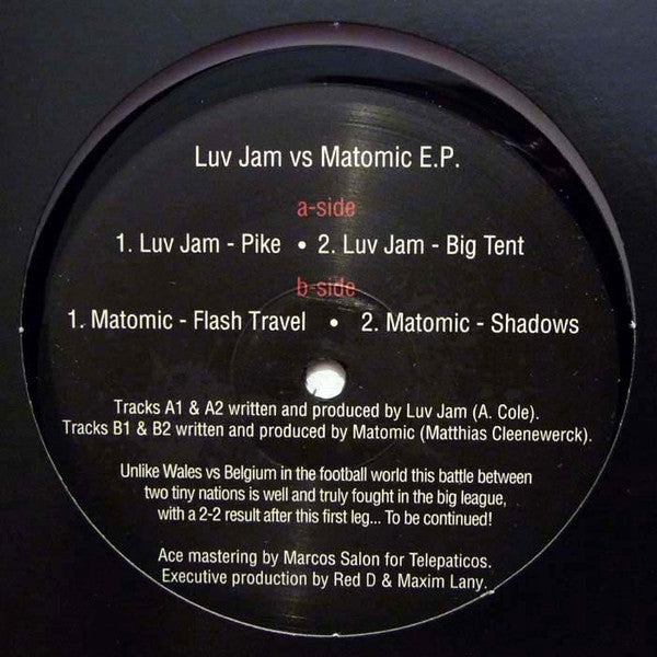 Luv Jam Vs Matomic : Luv Jam Vs Matomic E.P. (12", EP)