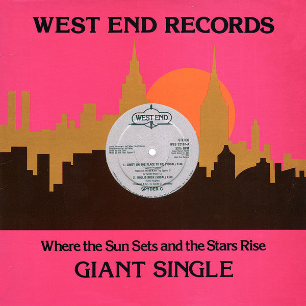 Spyder C : Unity (In The Place To Be) / Hollis Rock (12", Single)