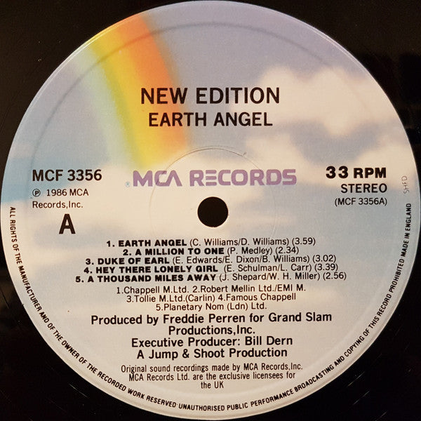 New Edition : Earth Angel (LP, Album)