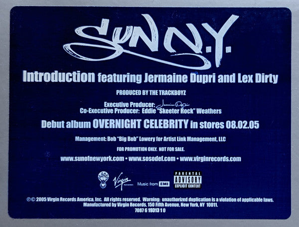 SunN.Y. : Introduction (12", Promo)
