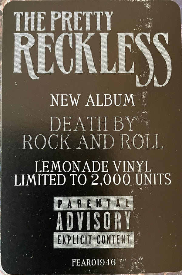 The Pretty Reckless : Death By Rock And Roll (LP, Yel + LP, S/Sided, Etch, Yel + Album, Ltd)