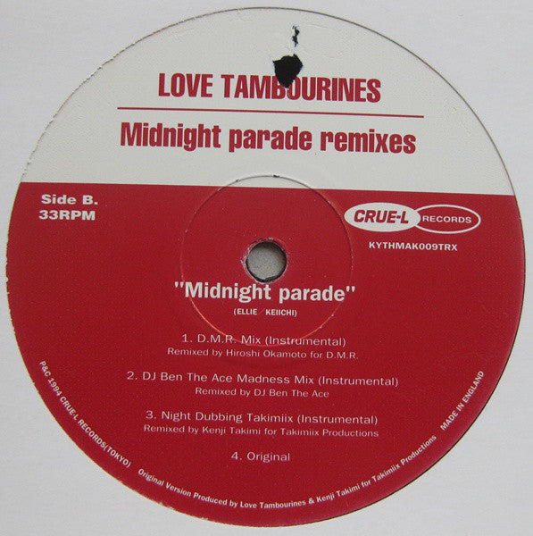 Love Tambourines : Midnight Parade Remixes (12")