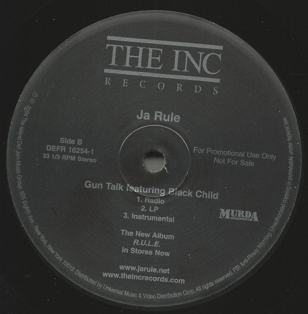 Ja Rule : Caught Up (12", Promo)